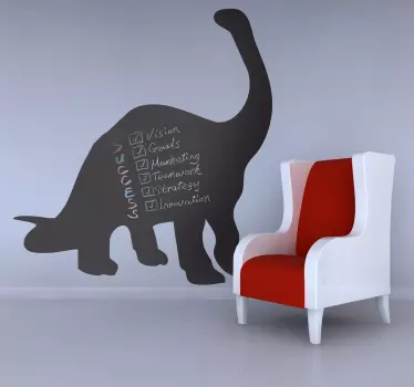 Sticker ardoise dino craie - TenStickers