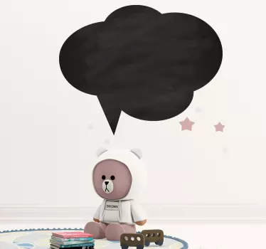 Sticker ardoise nuage craie - TenStickers