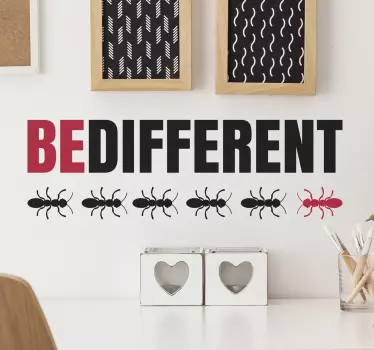 Sticker be different - TenStickers