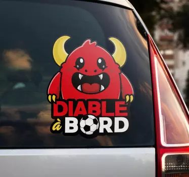 Autocollant Bébé à Bord diable à bord - TenStickers