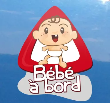 Sticker bébé à bord moderne - TenStickers