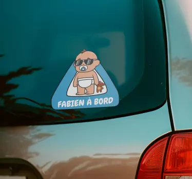 Autocollant bébé à bord personnalisé - TenStickers