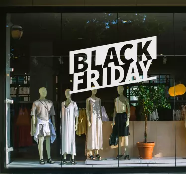Sticker Black Friday couleur unie - TenStickers