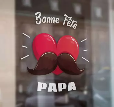 Sticker bonne fête papa - TenStickers