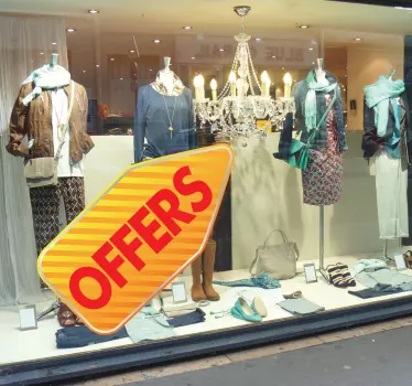Sticker boutique soldes anglais - TenStickers