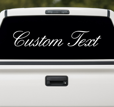 Sticker camion texte personnalisé - TenStickers