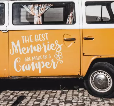 Sticker camping-car citation van - TenStickers