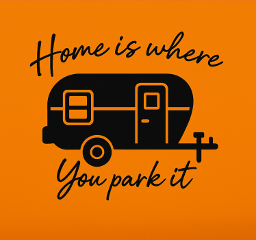 Sticker camping car douceur de chez soi - TenStickers