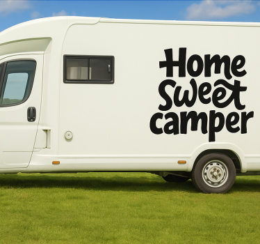 Sticker camping car maison douce camper - TenStickers