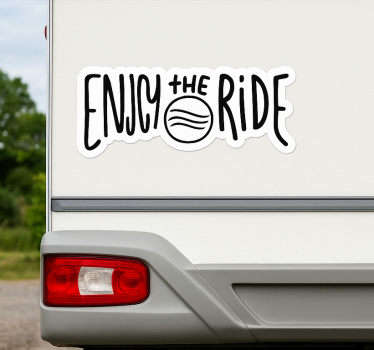 Sticker camping car profitez du voyage - TenStickers
