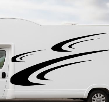 Sticker camping car vitesse aérodynamique - TenStickers