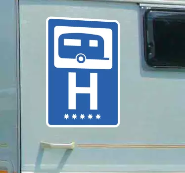 Sticker caravane 5 étoiles - TenStickers