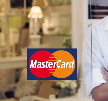 Sticker carte Mastercard - TenStickers