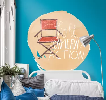 Sticker Maison Chaise de directeur film - TenStickers