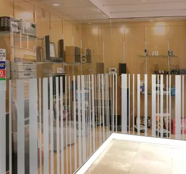 Sticker vitrine code barres - TenStickers
