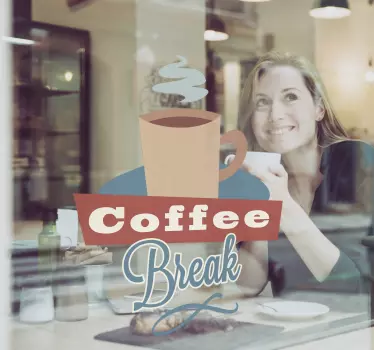 Sticker cuisine coffee break - TenStickers