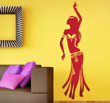Sticker danseuse orientale - TenStickers