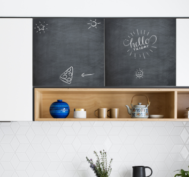 Sticker Deco Meuble de cuisine tableau noir - TenStickers