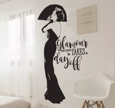 Sticker décoratif glamour - TenStickers