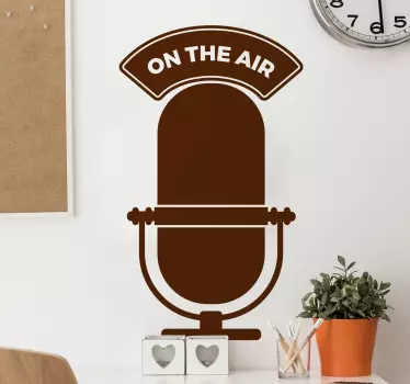 Sticker décoratif On the air radio - TenStickers