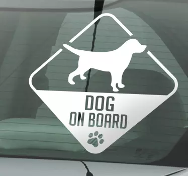 Autocollant voiture dog on board - TenStickers