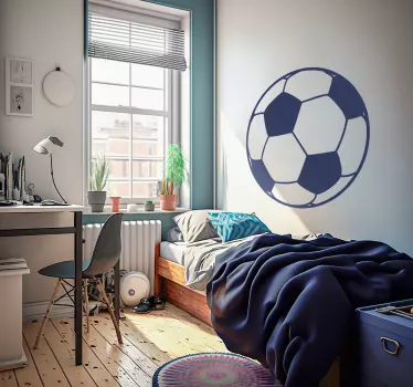 Sticker foot ballon mur - TenStickers