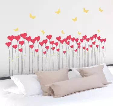 Sticker enfant champ de coeurs - TenStickers