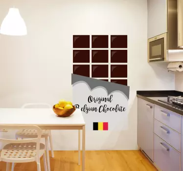 Sticker Vitrine Chocolat Belge - TenStickers