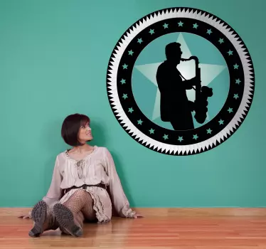 Sticker étoile jazz - TenStickers