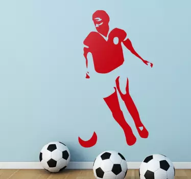 sticker Eusebio en action - TenStickers