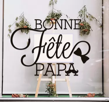 Sticker vitrine fête des pères - TenStickers