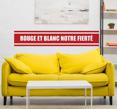 Sticker Mural Foot Standard de Liège hymne - TenStickers