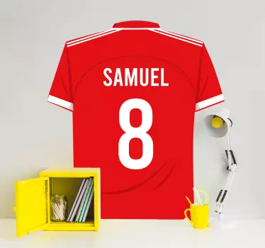 Sticker Mural Foot Standard de Liège personnalisable - TenStickers