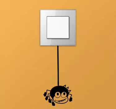 Sticker interrupteur araignée - TenStickers
