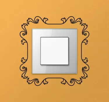 Sticker interrupteur contour fin - TenStickers