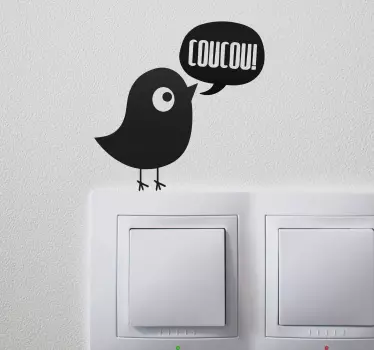 Sticker interrupteur coucou - TenStickers