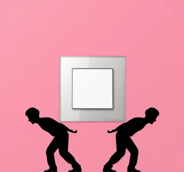 Sticker interrupteur s'efforcer de soulever - TenStickers
