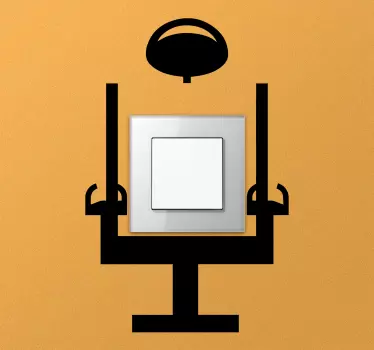 Sticker interrupteur lampe de chaise créative - TenStickers