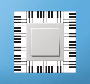 Sticker interrupteur piano - TenStickers