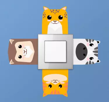 Sticker Chambre Enfant Set d'animaux - TenStickers