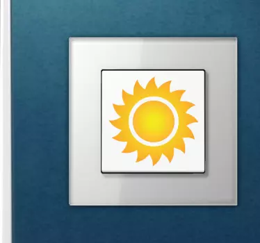 Sticker interrupteur soleil - TenStickers
