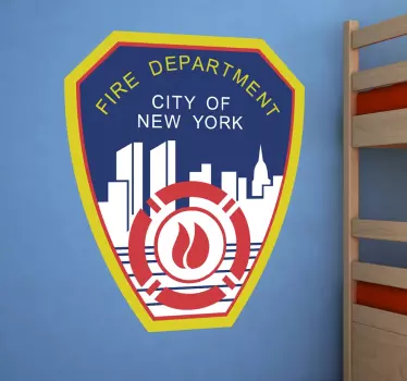 Sticker logo fire department - TenStickers