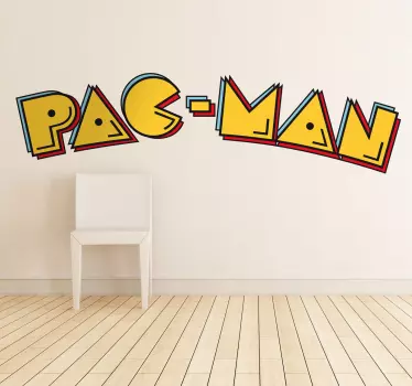 Sticker logo Pacman - TenStickers