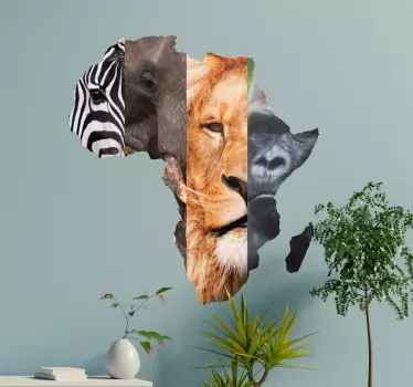Sticker Mural Animaux Afrique - TenStickers