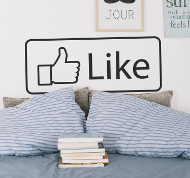 Sticker Mural Facebook Like - TenStickers