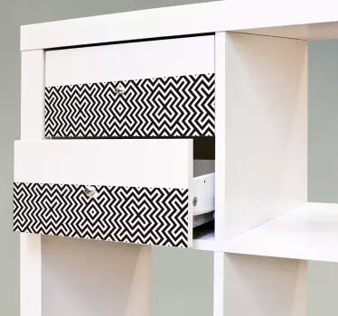 Sticker Chambre Ado Géométrique pour Malm - TenStickers