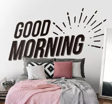 Sticker Mural Good Morning - TenStickers