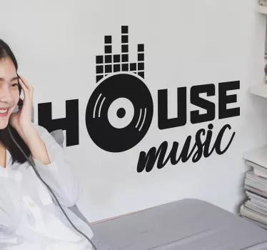 Sticker Mural House Music - TenStickers