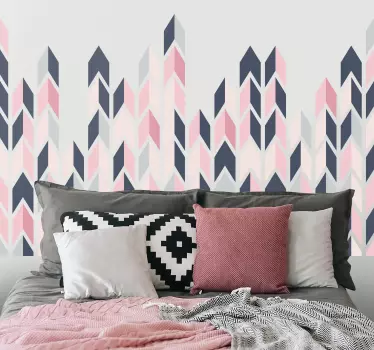 Sticker Mural Triangles Abstraits - TenStickers