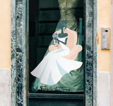 Sticker mariée fauteuil - TenStickers